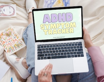 Śledzenie objawów ADHD Wydrukuj PDF | Dziennik dzienny i snu | Narzędzie do zdrowia psychicznego osób z zaburzeniami neurologicznymi | Szablon cyfrowego dziennika ADHD