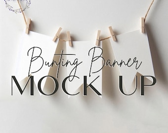 Boho Highchair Banner Mockup: Baby Birthday Bunting (Digital Download)