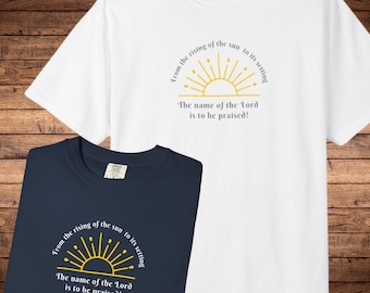 Psalm 113:3 Christian T-shirt, Sunshine Scripture Tee