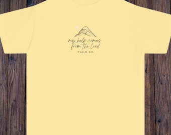 Psalm 121 Sunrise Youth Tee | Koszulka z chrześcijańskimi pismami świętymi