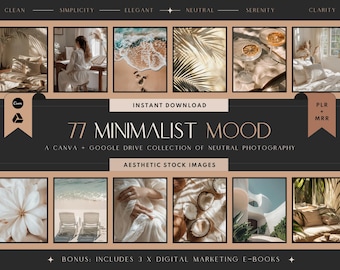 Minimalist Stock Photos | 77 Neutral Beige Images (PLR & MRR)