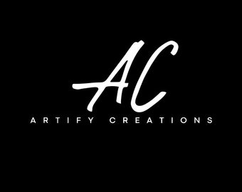 Modern, minimalistic editable DIY logo, simple logo template, instant download
