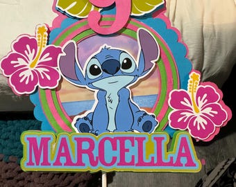 Adorno para pastel de Stitch