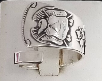 Sterling Silver UTAH Souvenir Spoon Ring