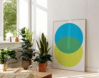 Arte original, arte geométrica, arte de parede para impressão, arte de parede de galeria, impressões digitais, arte digital