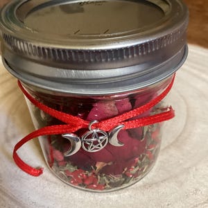 Zauberglas - Liebe l Liebesabsicht Hexenflasche l Magisches Zauberglas l Hexenflasche l Geschenk lManifestationsglas