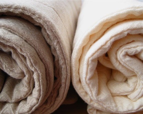 Items similar to Organic Baby Quilt Blanket - Warm Oatmeal ...