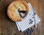 Cloth Napkins SET of 4 in Antique Brown Stripes- Rustic Kitchen Table Decor - Vintage Cotton, Gift for Men Guys