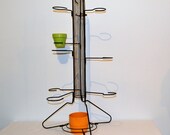 Mid Century Mod Industrial Eames Era Metal Plant Floor Stand