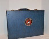 Vintage Blue Suitcase 1950 39 s