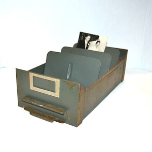 Vintage Metal Organizer Desk Table Industrial 50&#39;s