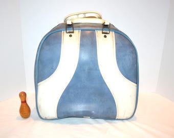 Vintage Bowling Bag Rocking Blue Retro 1960's Betty Brunswick - Etsy