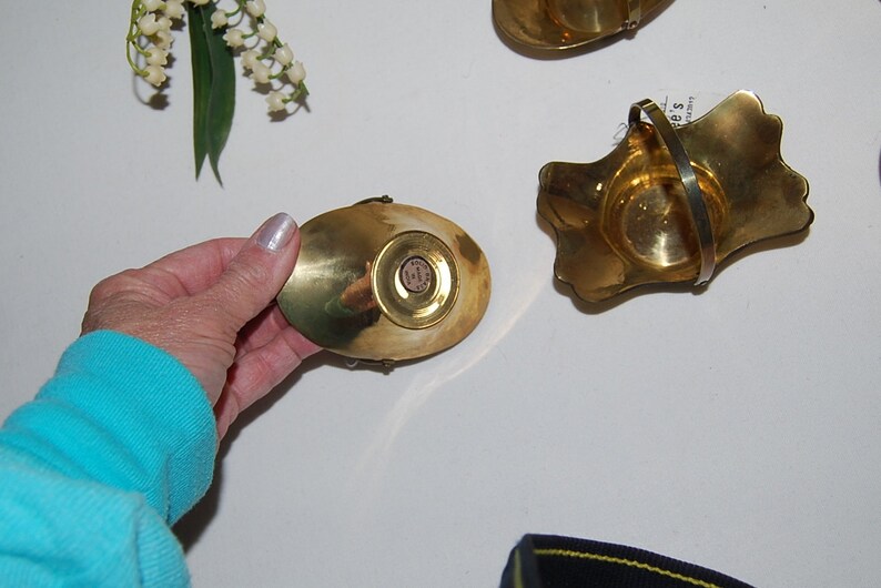 Vintage Brass Table Top Place Setting Decor / Etsy