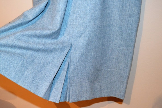 Vintage Pendleton Skirt Soft Blue Traditional Wool - image 2