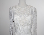 Abito vintage pizzo avorio Jessica McClintock