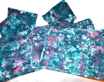 Vintage Global Tie Dye Placemats & Napkins Set of Four