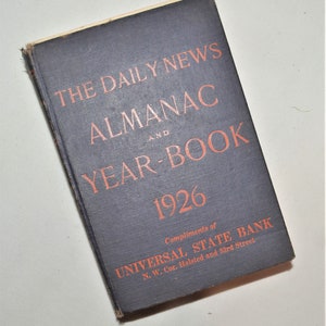 Chicago Almanac Daily News 1926