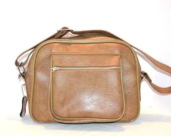Vintage Tote Bag Mod Neutral Beige Sand Unisex