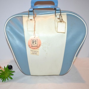Vintage Bowling Bag Rocking Blue Retro 1960&#39;s Betty Brunswick