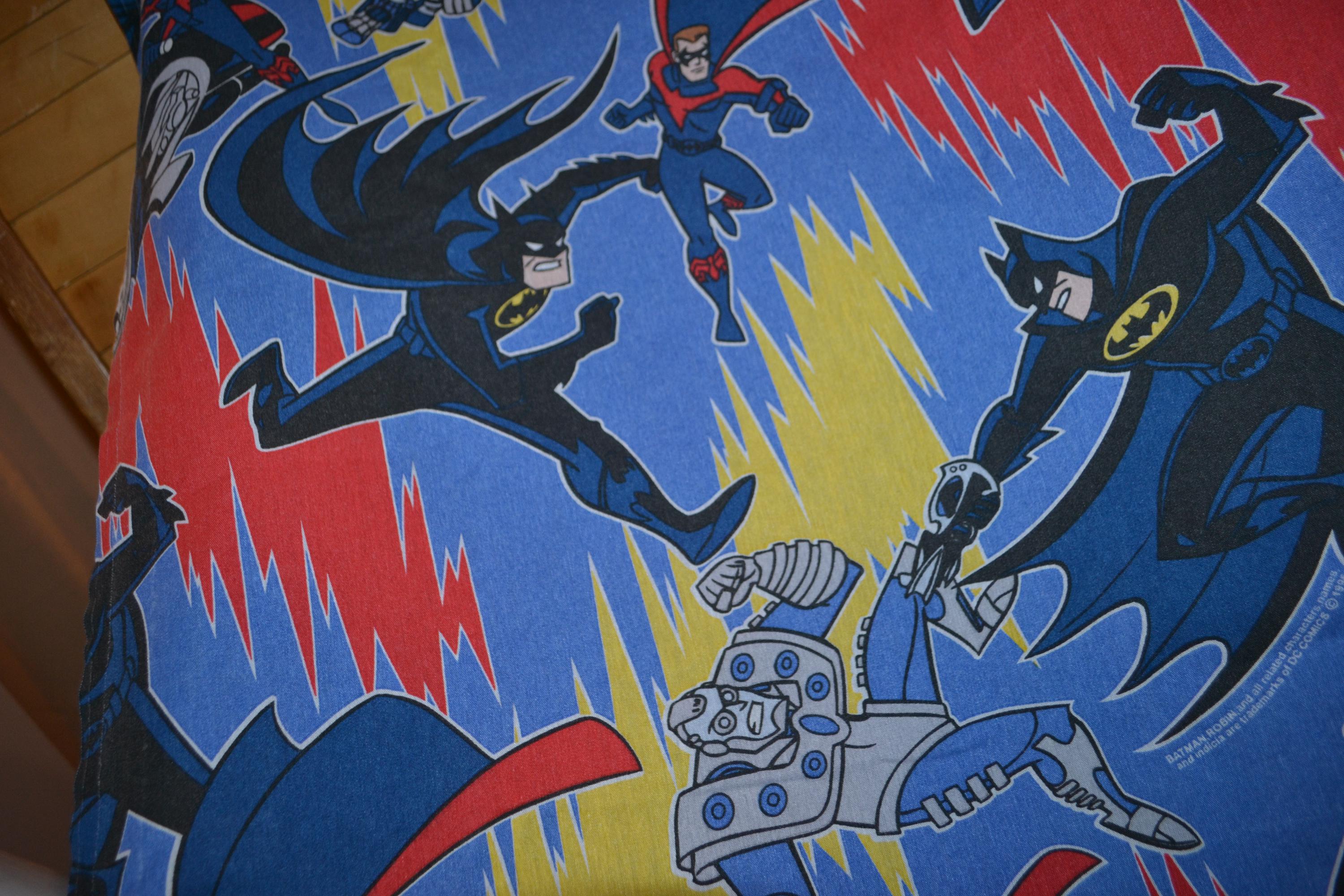 Vintage Batman & Robin 1990's Sheet With Mr. Freeze - Etsy