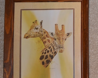 Vintage Giraffes by Phil Prentice 1970's