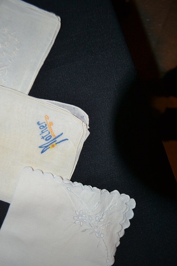 Mother Love Trio of Vintage Hankies - image 3