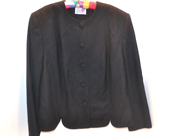 Blazer Pendleton Vintage Negro para Usar en Cualquier Lugar