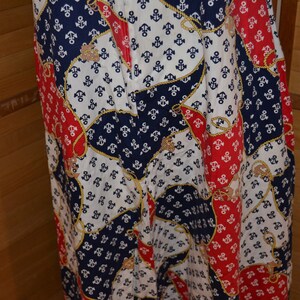 SALE....Vintage Nautical Anchors Away Robe Hostess Gown Full Swing image 4