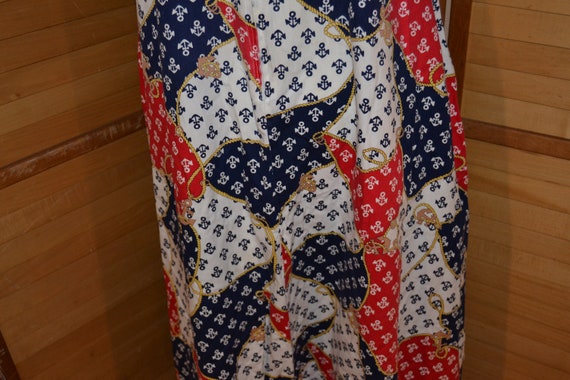 SALE....Vintage Nautical Anchors Away Robe Hostes… - image 4