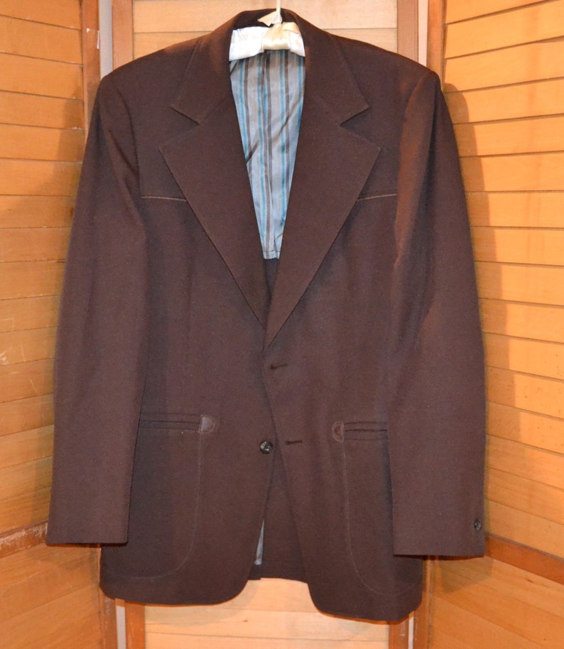 Vintage Sport Coat Western Style Johnny Carson 1970's Etsy