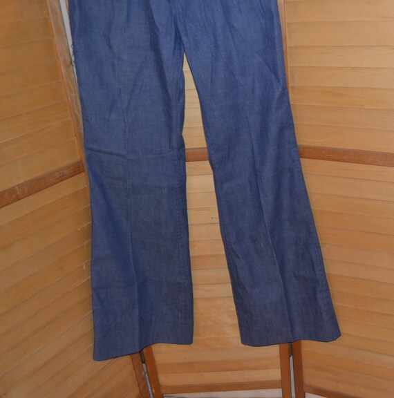 Vintage 1970's Flare Denim Jeans These scream Hip… - image 2
