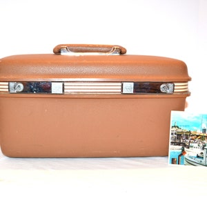 Vintage treinkoffer Retro Mod Rustic Cottage, uniseks met sleutel