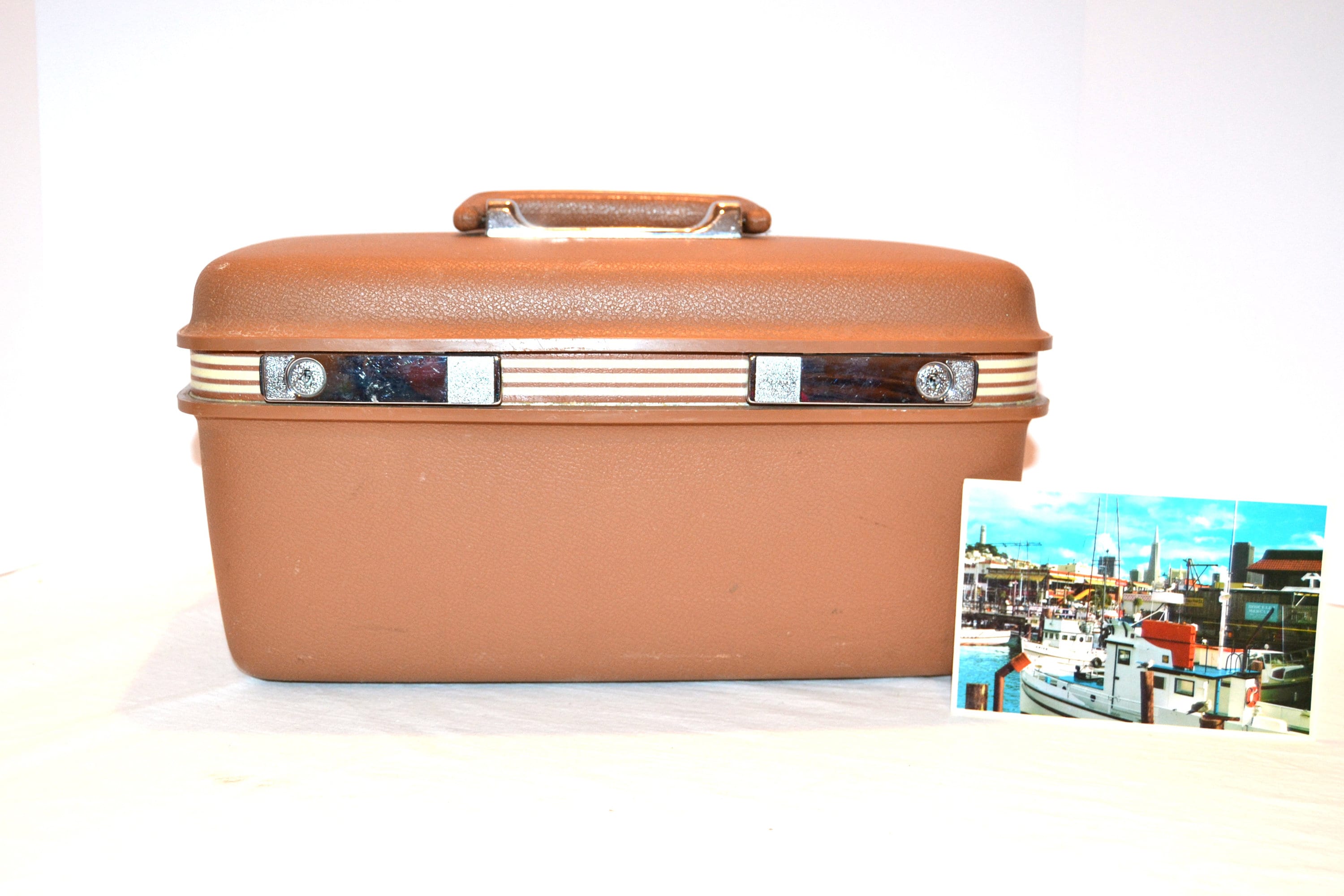 Samsonite luggage pink vintage Italia
