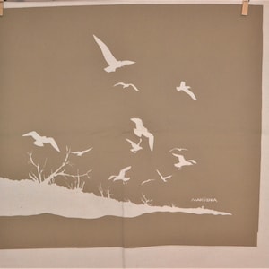 Marushka Birds on Natural Sand Modernism Logo