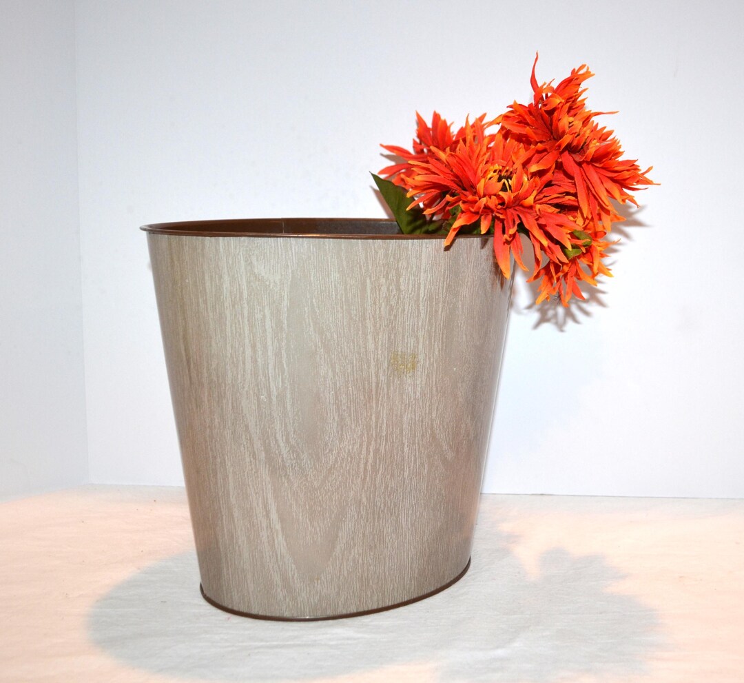 1950's Trash Can Industrial Modernism Mid Century Atomic Small Metal - Etsy