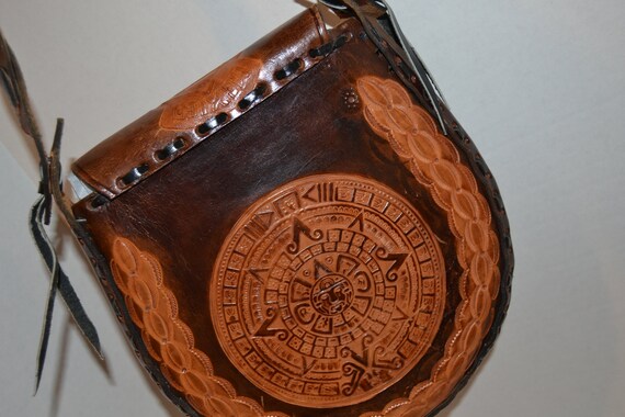 Vintage Hand Tooled Art Nouveau Inca  Mayan Hippi… - image 4