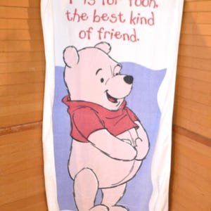 Vintage Beach Towel Winnie the Pooh 1980&#39;s