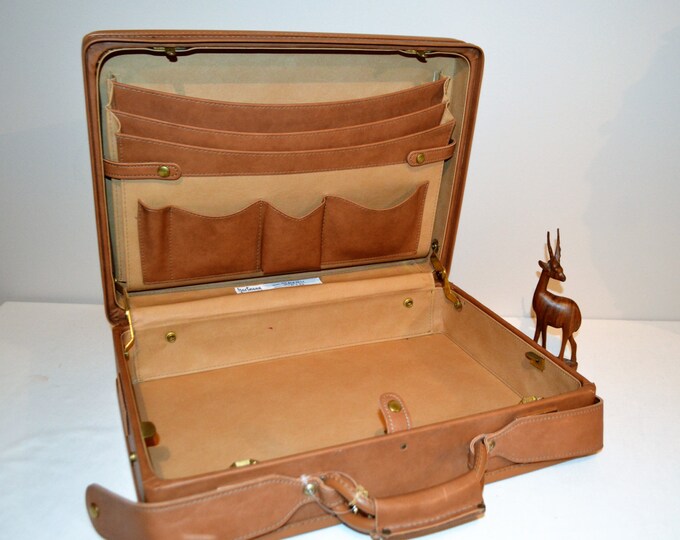Vintage Hartmann Briefcase All Leather With Key Etsy
