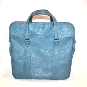 Vintage draagtas retro blauw luchtvaartmaatschappij kleur uniseks