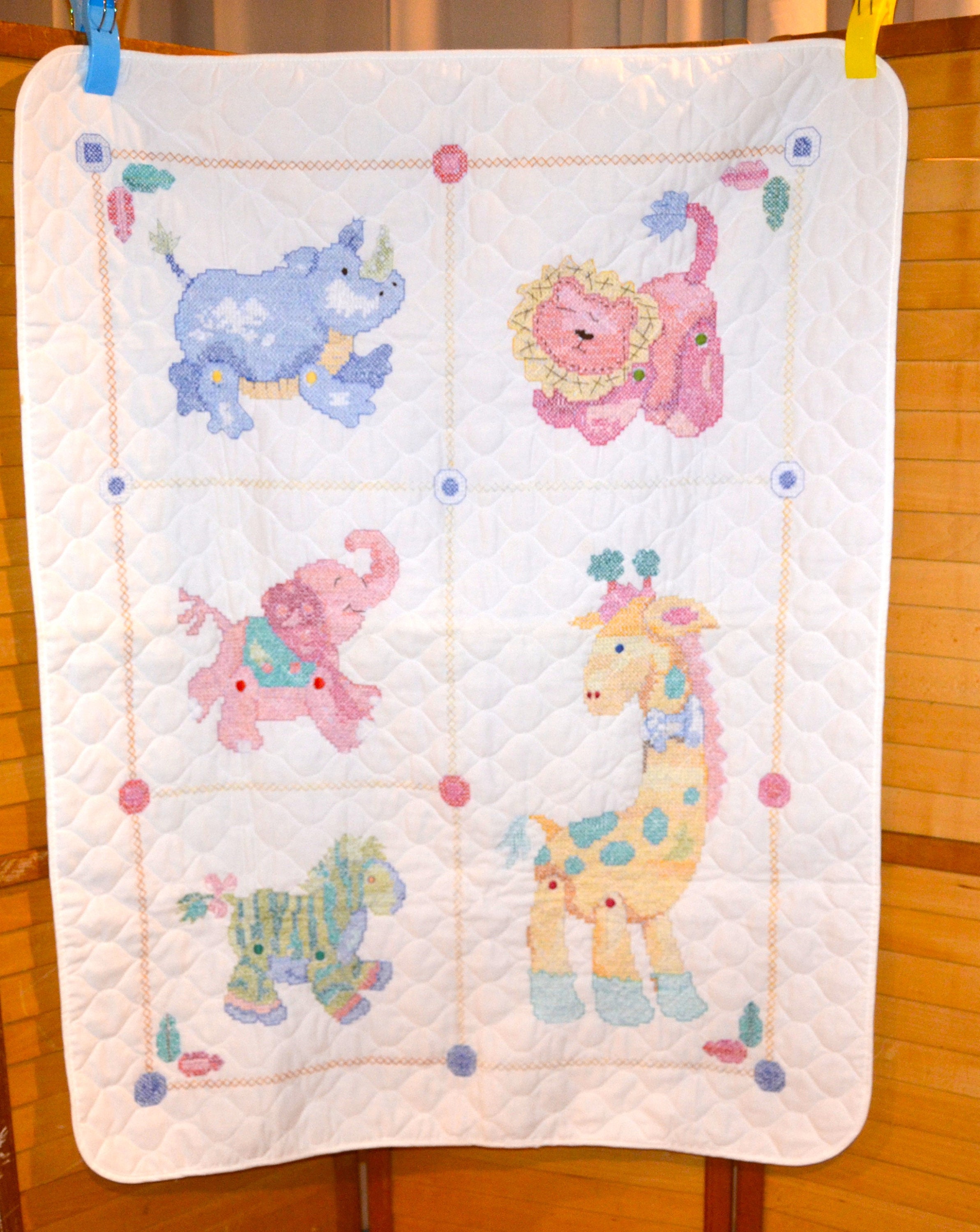 Bucilla embroidery baby quilts shop