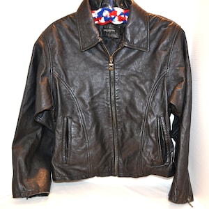 Vintage Black Leather Street Wear, Retro, Biker, Moto Timeless Halston ...