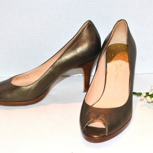 Vintage Peep Toe Leather Nike Cole Haan