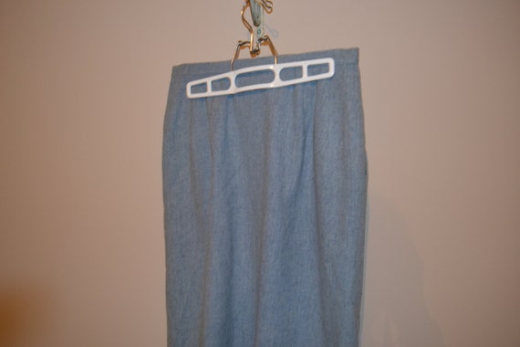 Vintage Pendleton Skirt Soft Blue Traditional Wool - image 4