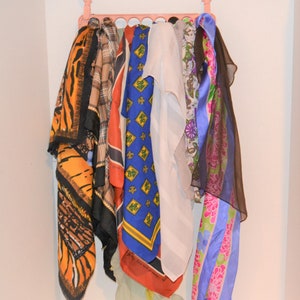 【 VINTAGE 】 Lavaliere Scarf Biagio 100% Wool NECK Scarf Solid Cream Color Scarve for Men