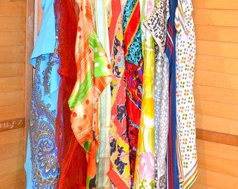 Bombshell to Boho Vintage Scarf Collection......Ten