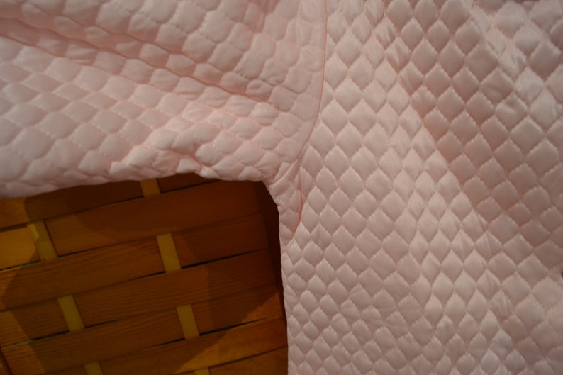 Vintage Robe Evelyn Pearson Pink Quilted 1960/'s