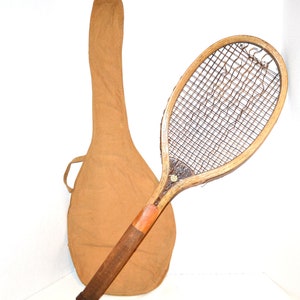 SALE.....Antique Tennis Racket Club Decor Sporting Fun Prop