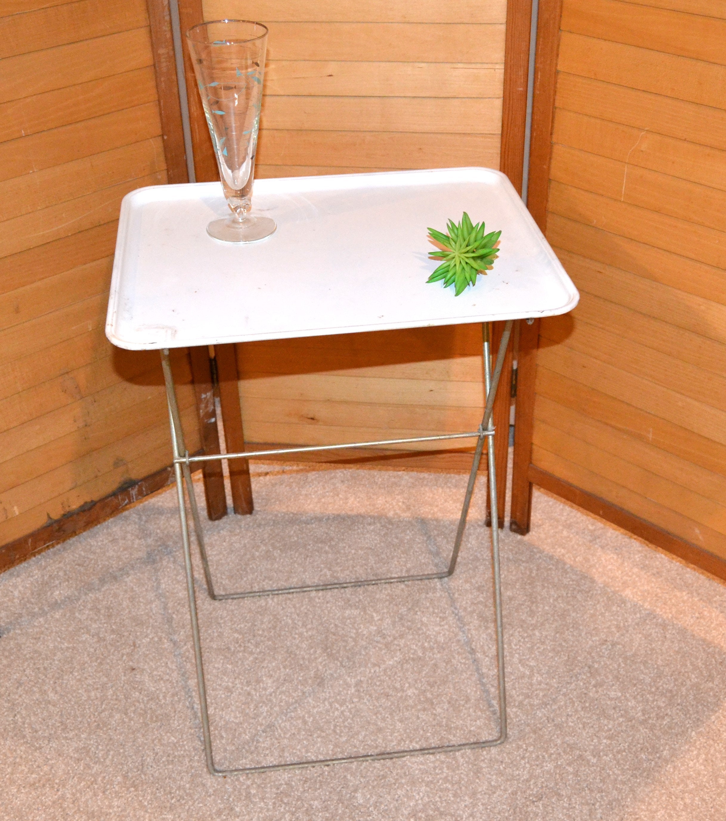 HOT Scheibe White Wood Tv Trays Scheibe Mid Century Tv Tray