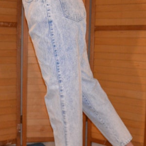 Vintage Jeans Denim 80s with Side Zip Adornment