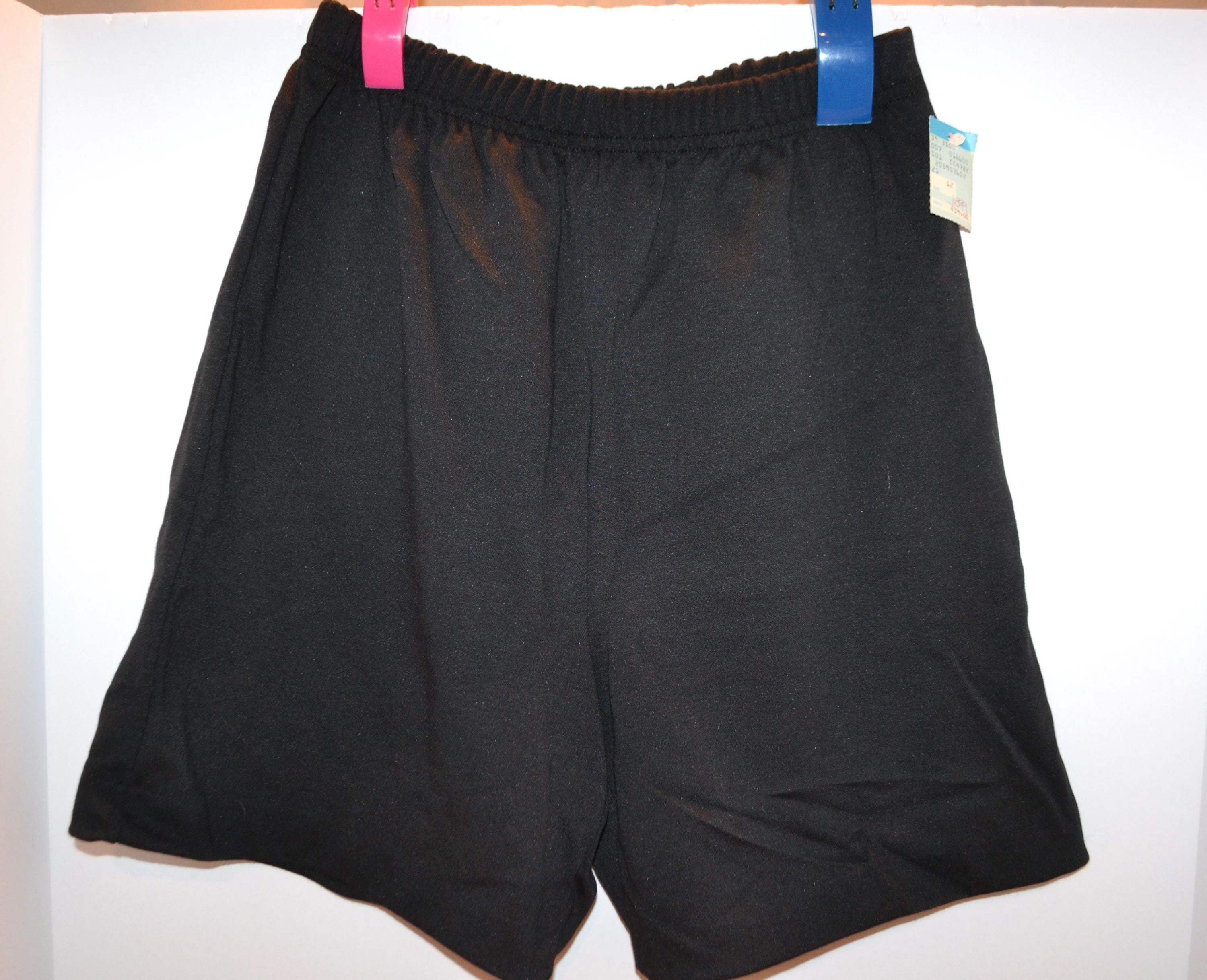 1960's Shorts Aileen Knit Stretch Pull on High Waist New